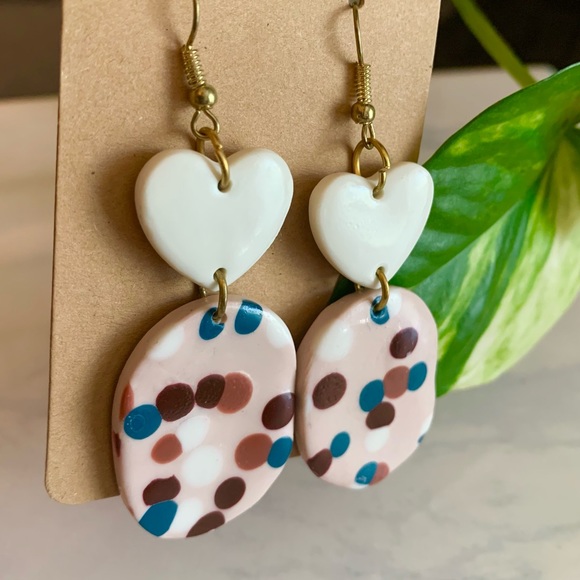 Handmade polymer Clay earrings - Picture 1 of 2